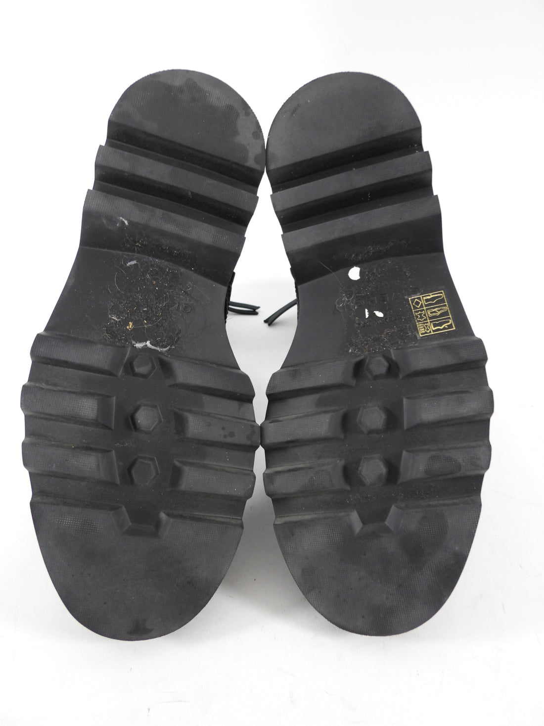 Givenchy Black Leather 4G Eden Combat Boot - 38