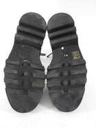 Givenchy Black Leather 4G Eden Combat Boot - 38