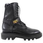 Givenchy Black Leather 4G Eden Combat Boot - 38