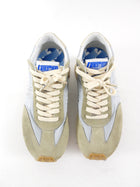 Golden Goose Running Marathon Light Blue Nylon and Suede Sneakers - 7