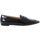 Gianvito Rossi Black Patent Flat Leather Loafers - 40 (9.5)