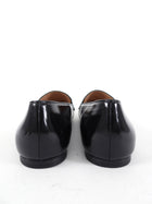 Gianvito Rossi Black Patent Flat Leather Loafers - 40 (9.5)