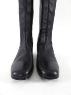 Gucci Black Leather Tall Boots with Bamboo Heel - 40