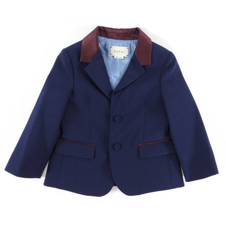 Gucci Baby Navy Blazer Jacket - 12/18 M