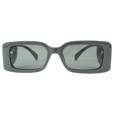 Gucci GG1325S Sage Green GG temple Logo Rectangular Sunglasses