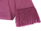 Gucci GG Monogram Pink Shimmer Fringe Long Scarf