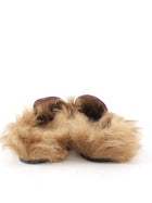Gucci Magenta Purple Velvet Princetown Slippers Fur Lined - 37