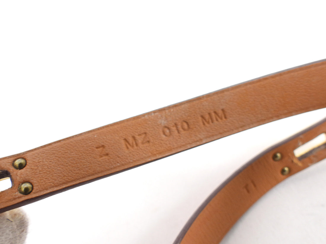 Hermes Red Leather Mini Kelly Double Tour Bracelet - T1 / Small