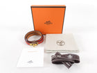 Hermes Red Leather Mini Kelly Double Tour Bracelet - T1 / Small