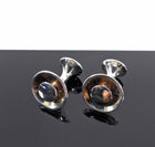 Hermes Sterling Silver Round Cufflinks