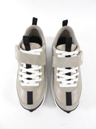 Hermes Grey Leather Loop Sneakers - 37