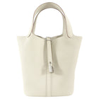 Hermes Picotin Lock 22 Bag in Clemence Beton Leather PHW