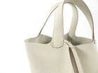 Hermes Picotin Lock 22 Bag in Clemence Beton Leather PHW