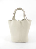 Hermes Picotin Lock 22 Bag in Clemence Beton Leather PHW