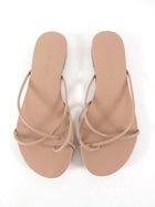 Jenni Kayne Nude Leather Flat Sandals - 37