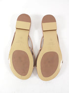 Jenni Kayne Nude Leather Flat Sandals - 37