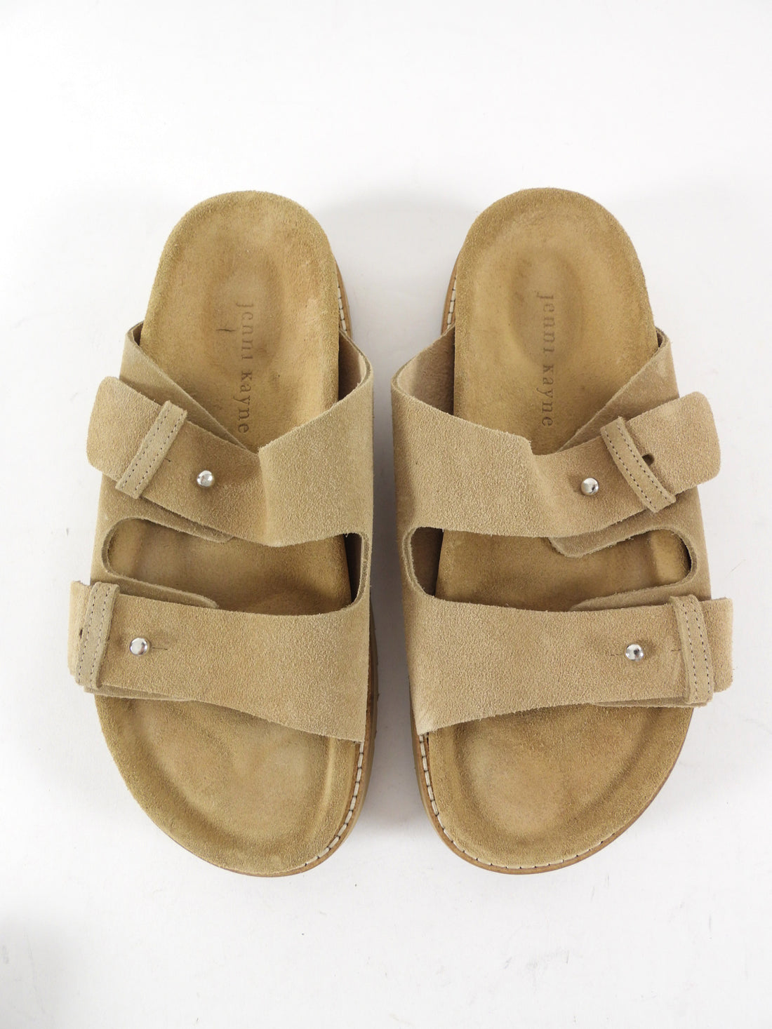 Jenni Kayne Tan Brown Suede Sandals - 37