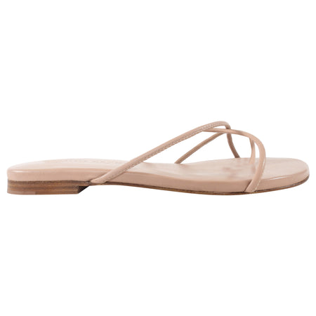 Jenni Kayne Nude Leather Flat Sandals - 37