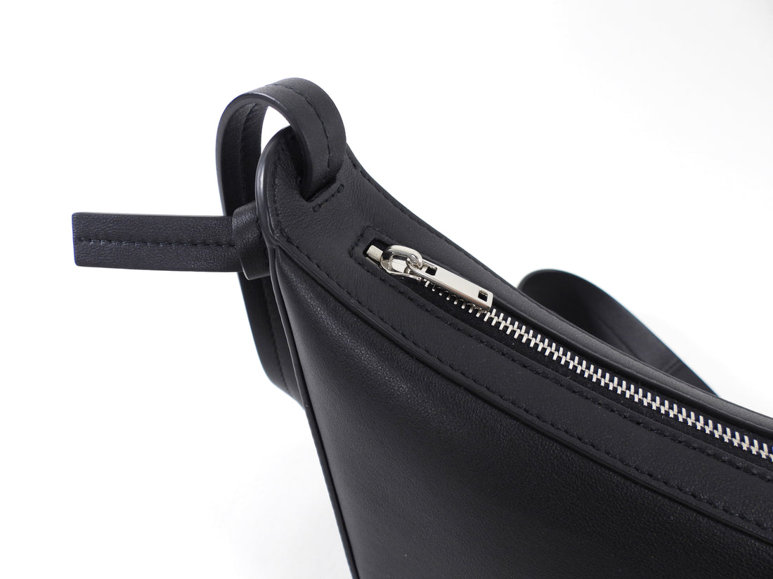 Jil Sander Black Leather Small Knot Bag