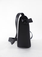 Jil Sander Black Leather Small Knot Bag