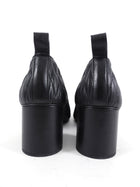 Jil Sander Black Quilted Block Heel Pumps - 40