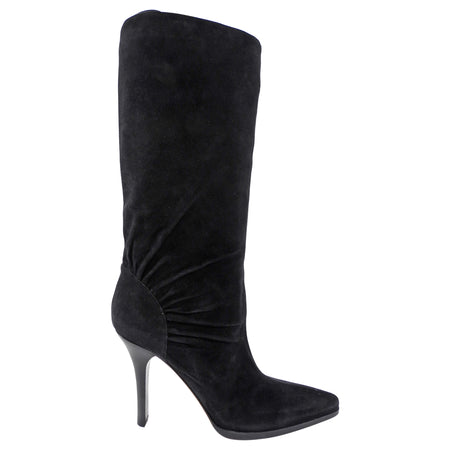 Jimmy Choo Black Suede 105mm Mid Height Boots - 40