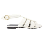 Khaite White Soft Leather Perth Sandals - 37