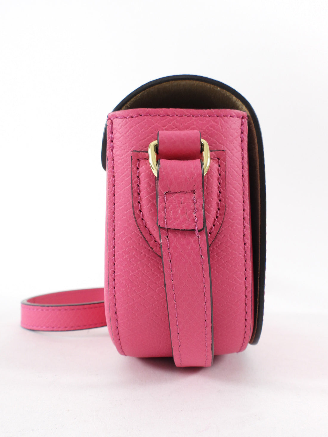 Longchamp Cherry Pink Leather XS Epure Crossbody Bag