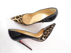 Christian Louboutin So Kate 120 Black Leopard Ombre Pumps - 41