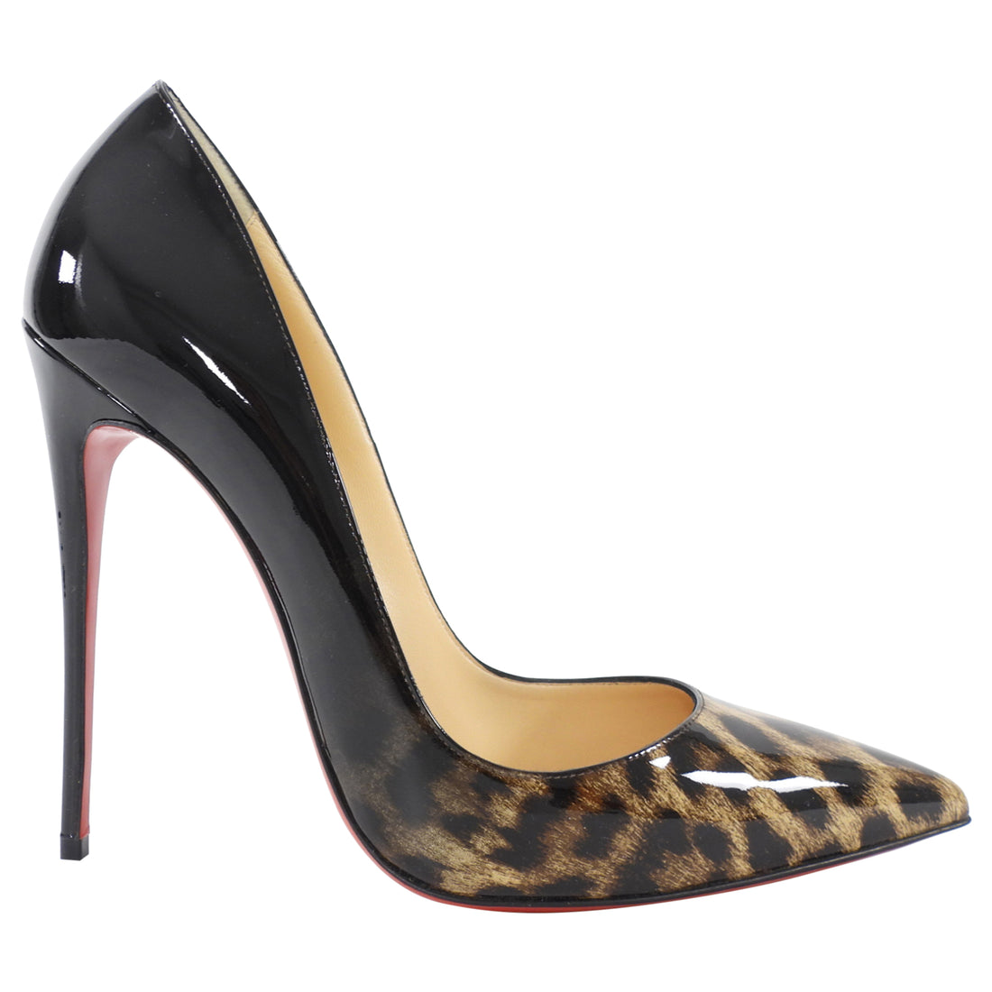 Christian Louboutin So Kate 120 Black Leopard Ombre Pumps - 41