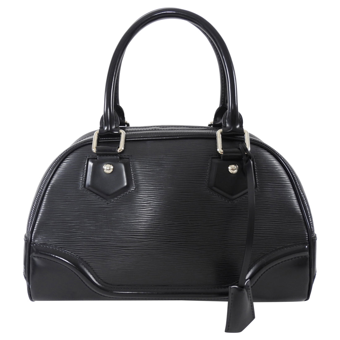Louis Vuitton Black Epi Leather Bowling Montaigne PM Bag