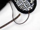 Louis Vuitton Black and White 1854 Brocade Beaver Fur Trim Trapper Hat - S