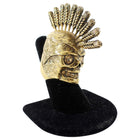 Alexander McQueen Brass Skull Statement Ring - 7