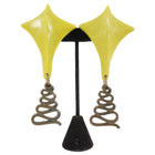 Claude Montana x Claire Deve 1980's Resin Geo Clip Earrings