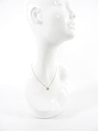 Qeelin 18k Rose Gold White Diamond Petite Yu Yi Necklace