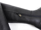 Stuart Weitzman Black Leather Tall Flat Boots - 7.5
