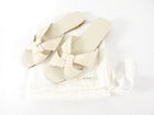 The Row Ivory Soft Knot Flat Sandals - 37