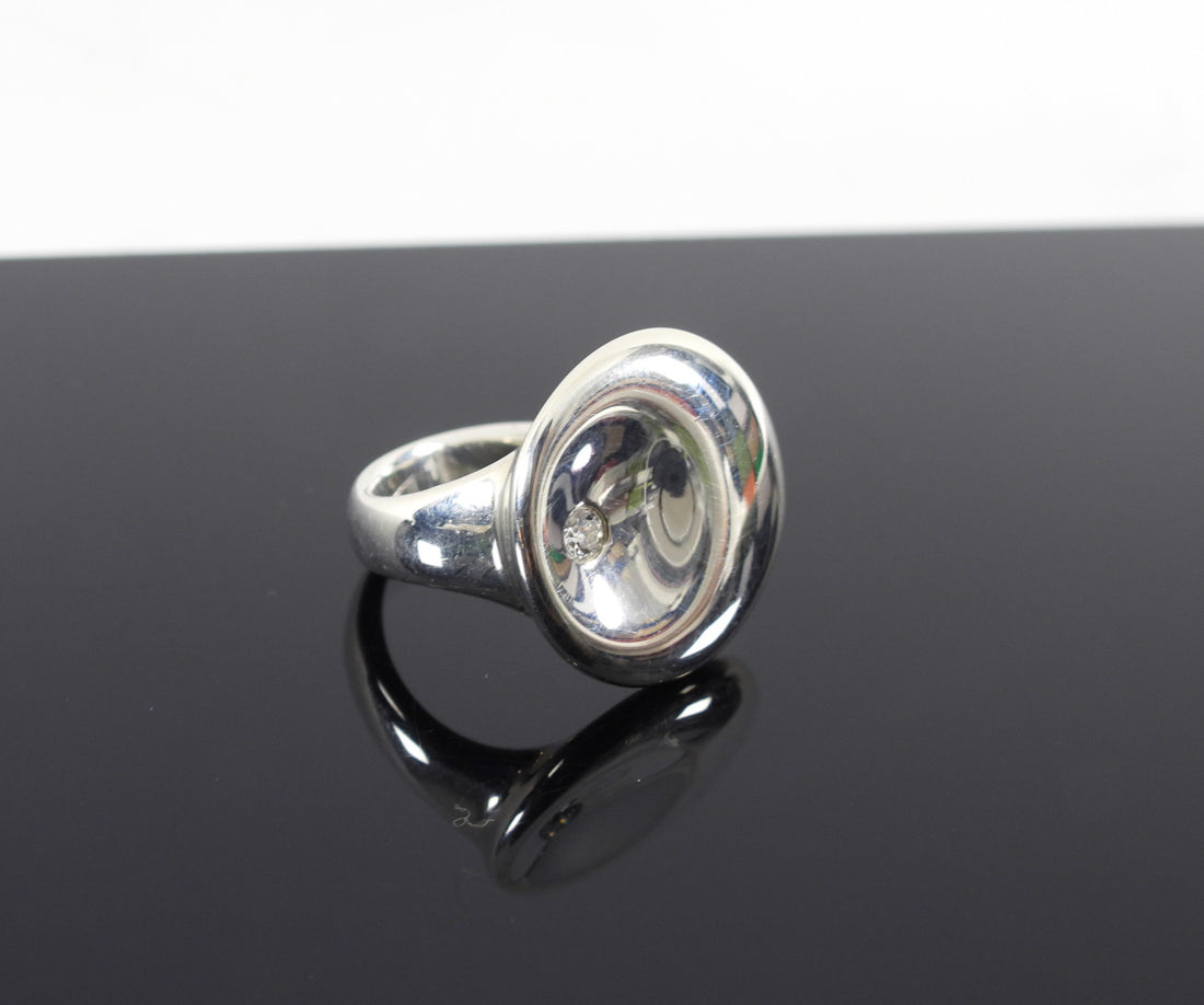 Tiffany & Co. x Elsa Peretti Sterling Silver Diamond Full Circle Ring