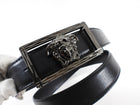 Versace Black Leather Medusa Head Belt - 35-39