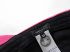 Versace Pink Satin Graffiti Logo Baseball Cap Hat