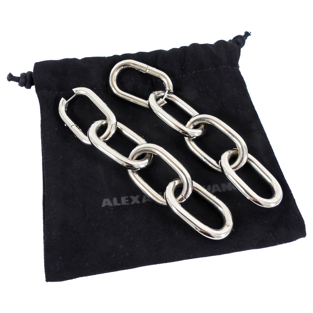 Alexander Wang Chunky 4 Loop Chain Drop Earrings