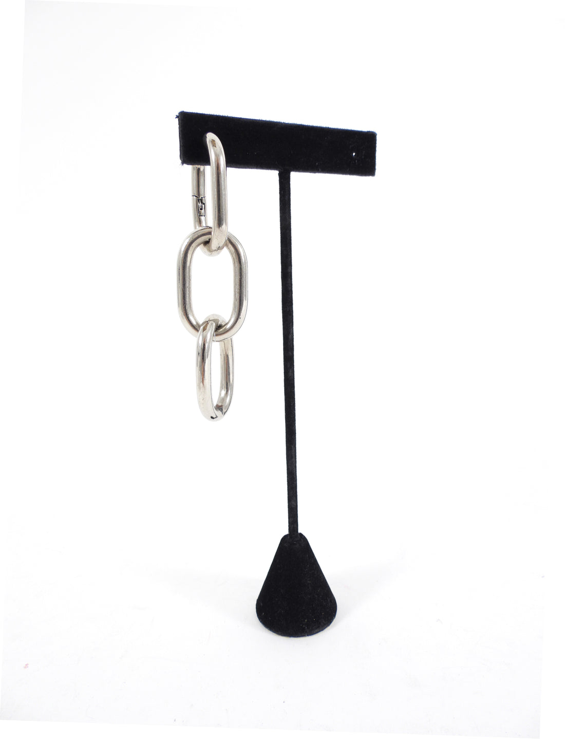 Alexander Wang Chunky 3 Loop Chain Drop Mono Earring