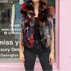 Adrienne Landau Patchwork Fox Fur Vest from Saks - S / 6
