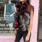 Adrienne Landau Patchwork Fox Fur Vest from Saks - S / 6