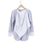 Adam Lippes Stripe Cotton Bib Detail Shirt - 4