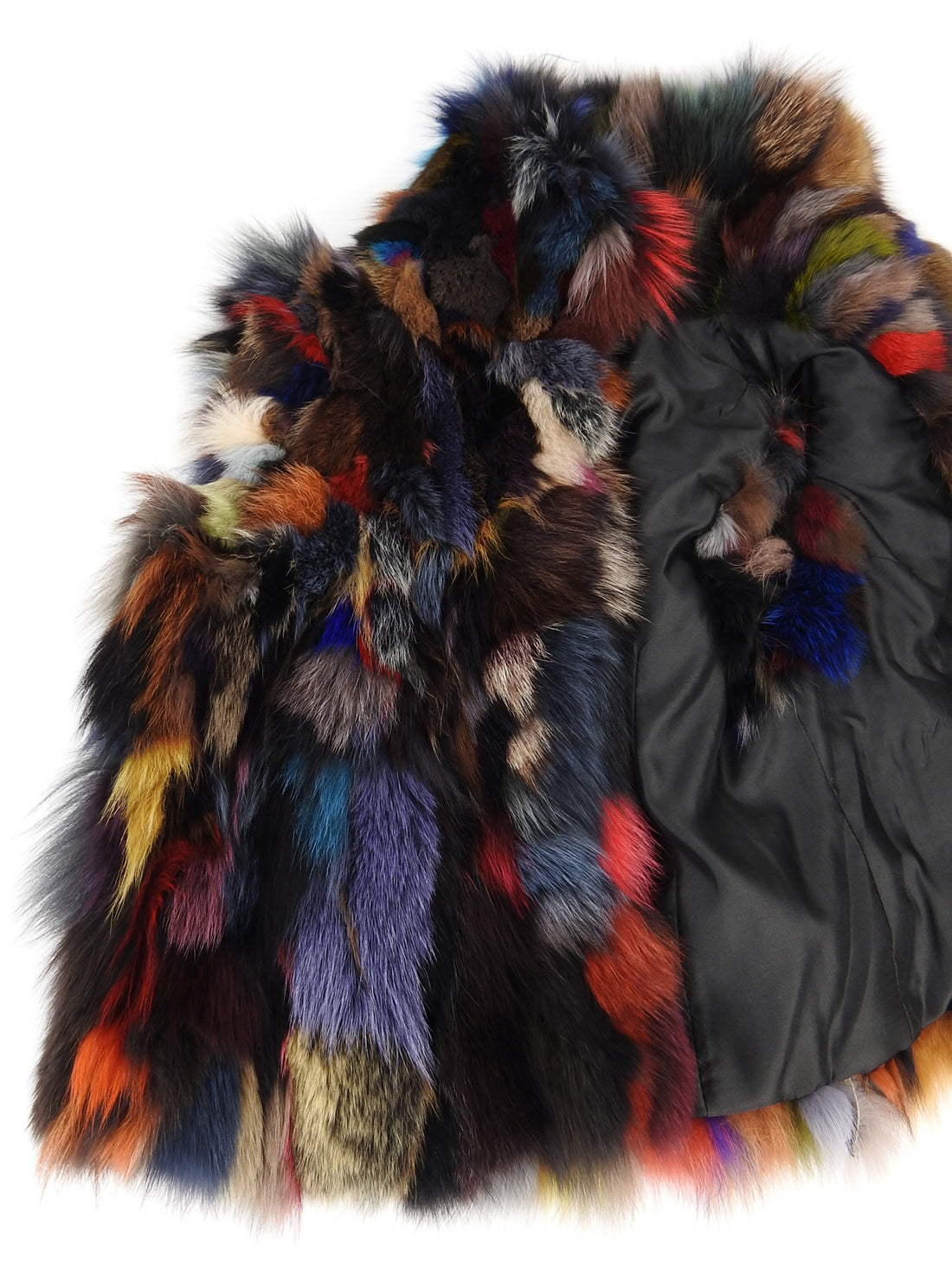 Adrienne Landau Patchwork Fox Fur Vest from Saks - S / 6