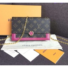 Louis Vuitton Monogram Canvas Flore Chain Wallet Fuchsia M67404