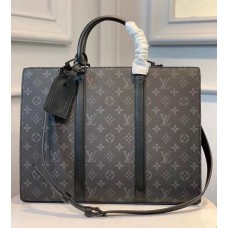 Louis Vuitton Monogram Eclipse Sac Plat Horizontal Zippe M45265