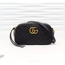 Gucci GG Marmont small matelasse shoulder bag GU447632A-black