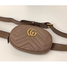 Gucci GG Marmont Matelasse Leather Belt Bag GU476434-tan